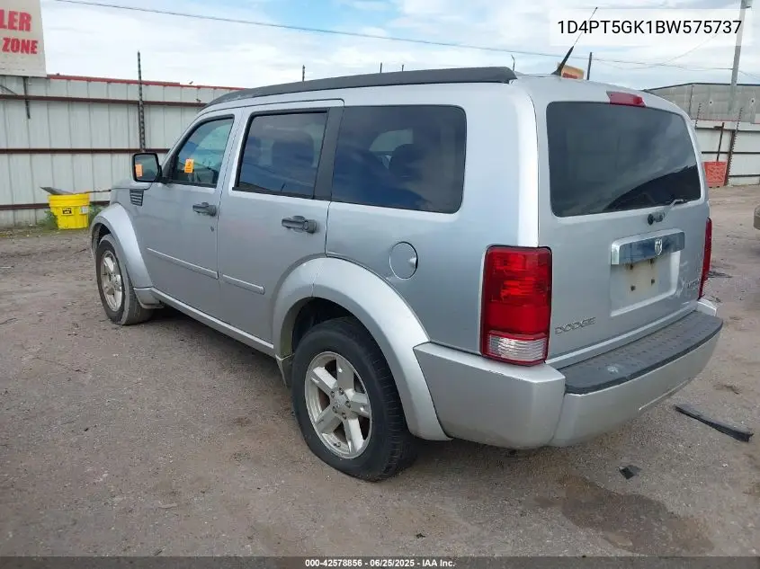 2010 Dodge Nitro VIN: 1D4PT5GK1BW575737 Lot: 42578856