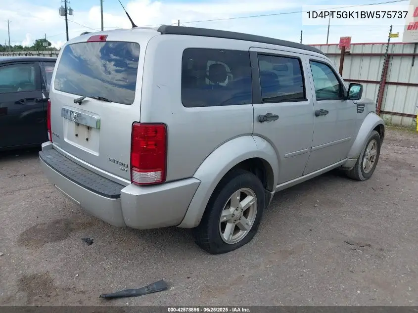 2010 Dodge Nitro VIN: 1D4PT5GK1BW575737 Lot: 42578856