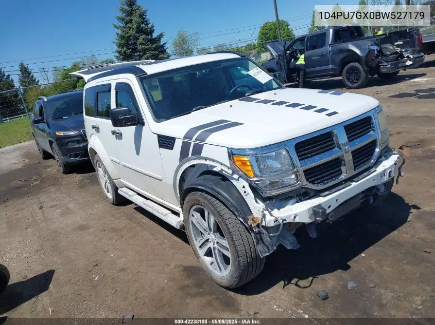 2011 Dodge Nitro Shock VIN: 1D4PU7GX0BW527179 Lot: 42238108