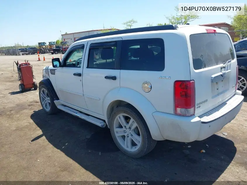 2011 Dodge Nitro Shock VIN: 1D4PU7GX0BW527179 Lot: 42238108