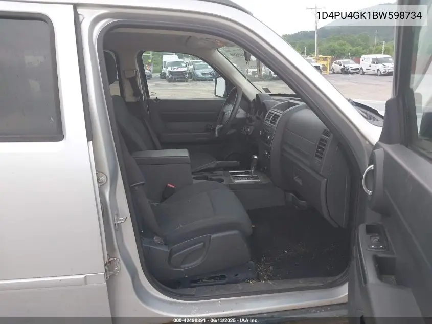 2011 Dodge Nitro Heat VIN: 1D4PU4GK1BW598734 Lot: 42498891