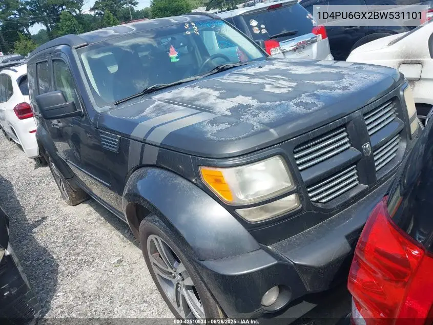 2011 Dodge Nitro Detonator VIN: 1D4PU6GX2BW531101 Lot: 42510534