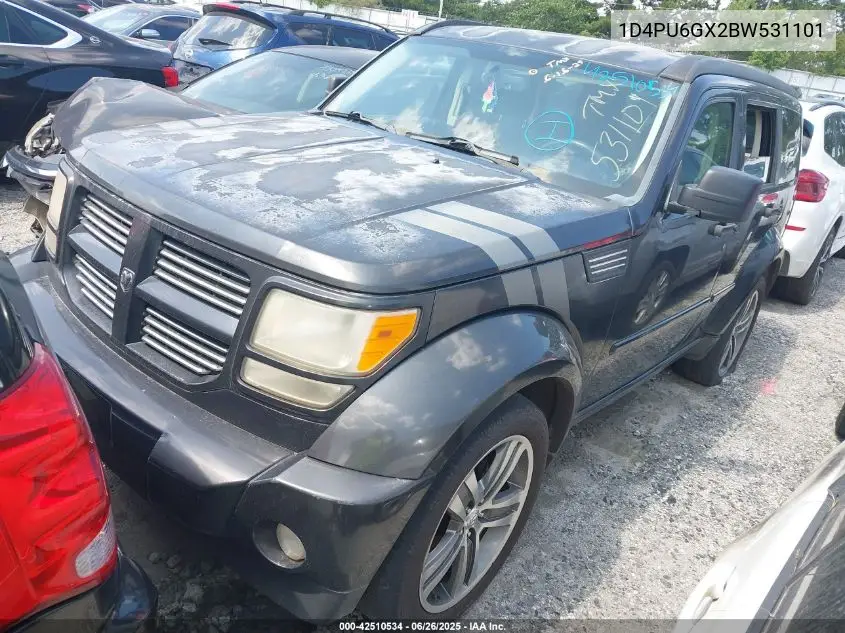 2011 Dodge Nitro Detonator VIN: 1D4PU6GX2BW531101 Lot: 42510534