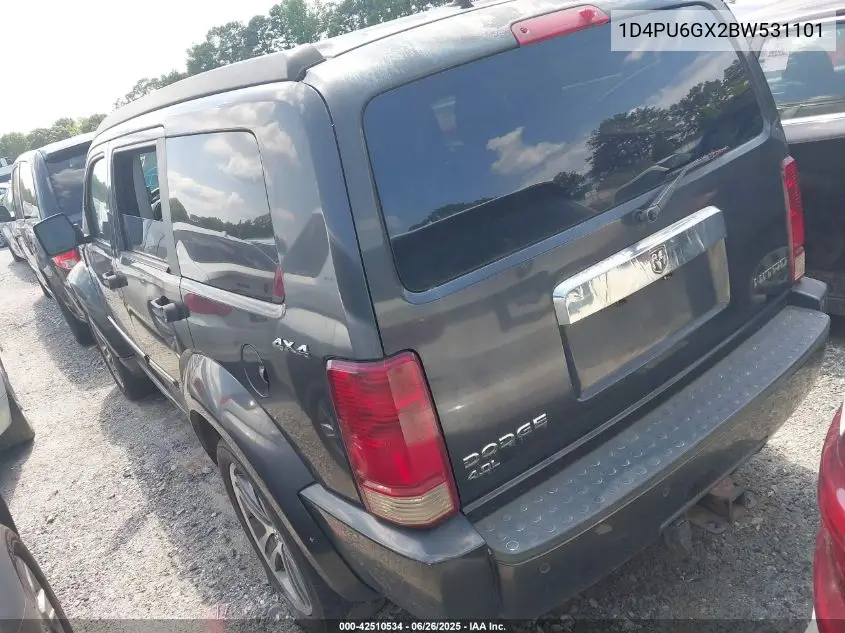 2011 Dodge Nitro Detonator VIN: 1D4PU6GX2BW531101 Lot: 42510534