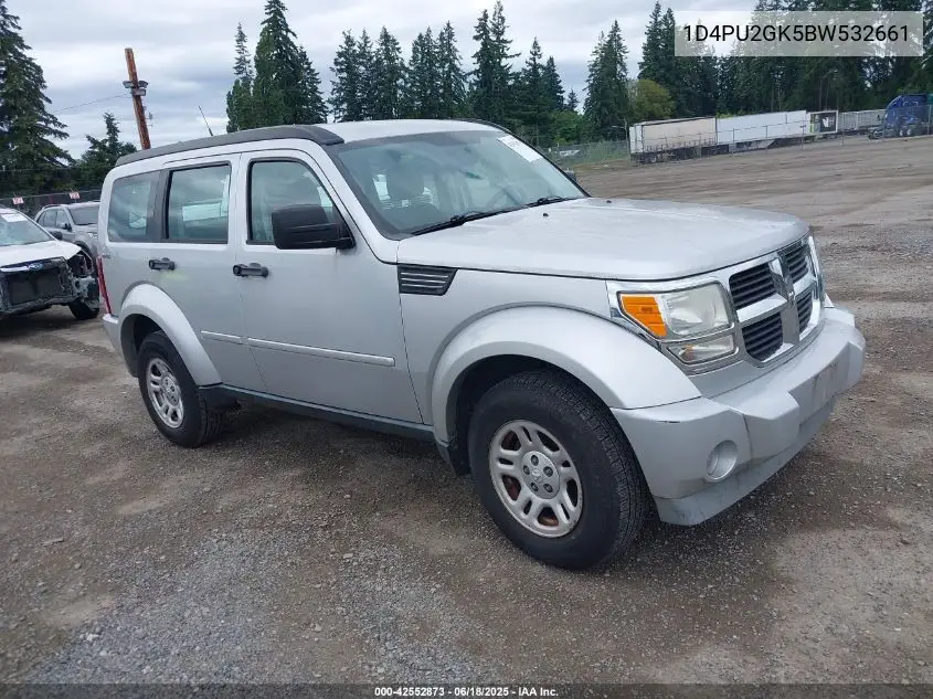 2011 Dodge Nitro Se VIN: 1D4PU2GK5BW532661 Lot: 42552873