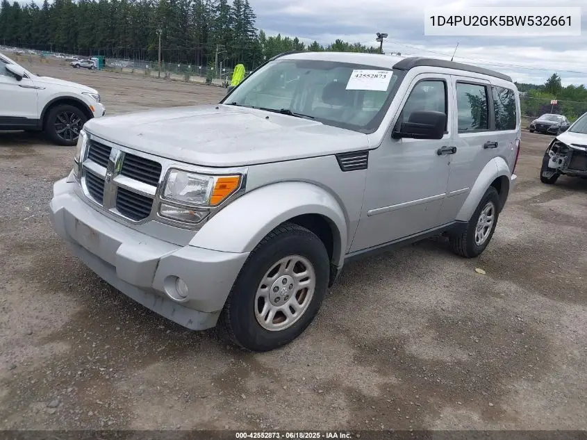 2011 Dodge Nitro Se VIN: 1D4PU2GK5BW532661 Lot: 42552873