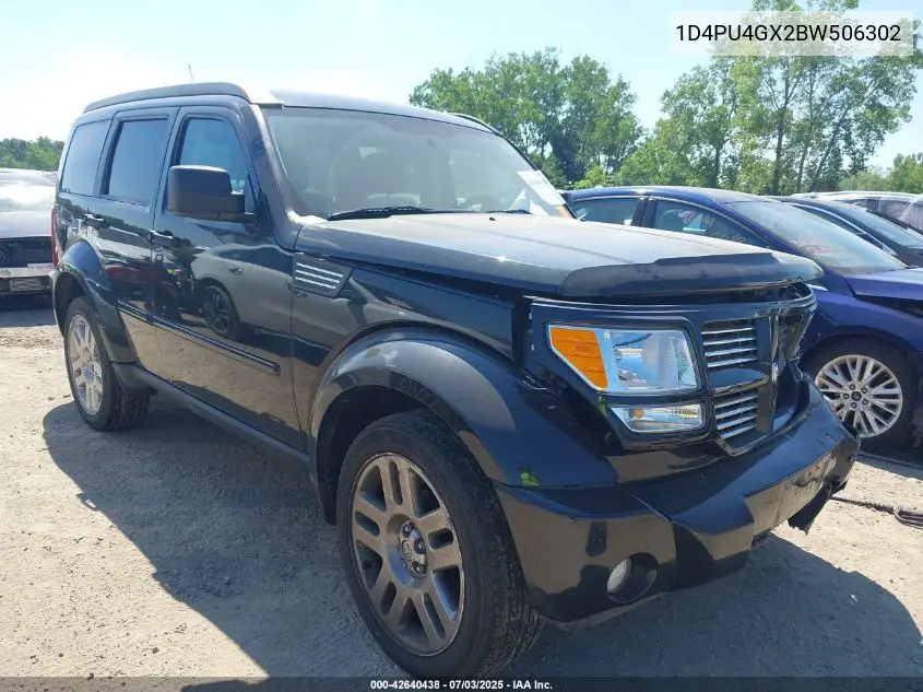 2011 Dodge Nitro Heat VIN: 1D4PU4GX2BW506302 Lot: 42640438