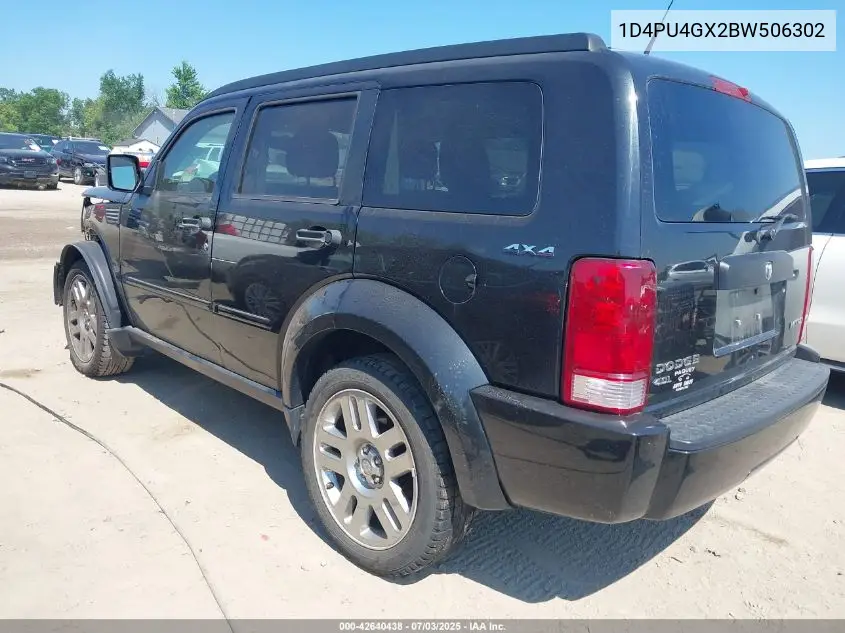 2011 Dodge Nitro Heat VIN: 1D4PU4GX2BW506302 Lot: 42640438