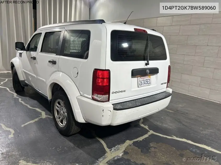 2011 Dodge Nitro Se VIN: 1D4PT2GK7BW589060 Lot: 42649632