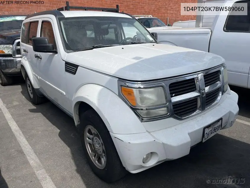 2011 Dodge Nitro Se VIN: 1D4PT2GK7BW589060 Lot: 42649632