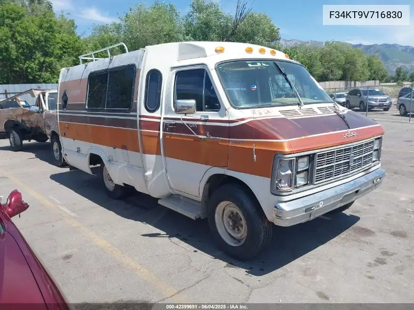 1979 Dodge Ram Van VIN: F34KT9V716830 Lot: 42399691
