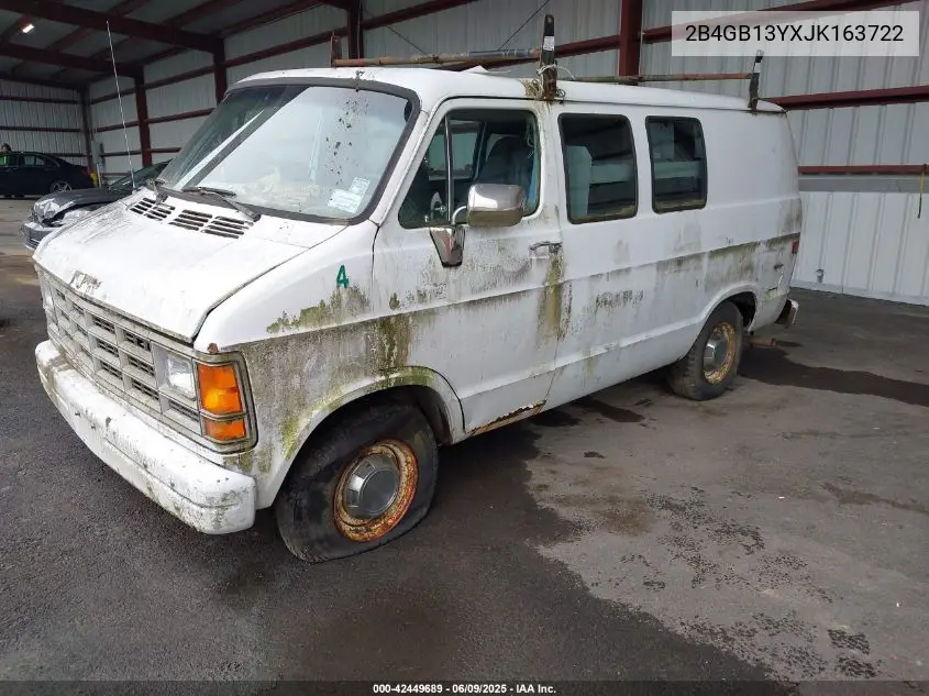 1988 Dodge Ram Van B150 VIN: 2B4GB13YXJK163722 Lot: 42449689