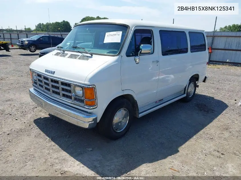 1992 Dodge Ram Wagon B150 VIN: 2B4HB15X8NK125341 Lot: 42565074