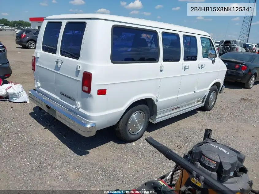 1992 Dodge Ram Wagon B150 VIN: 2B4HB15X8NK125341 Lot: 42565074