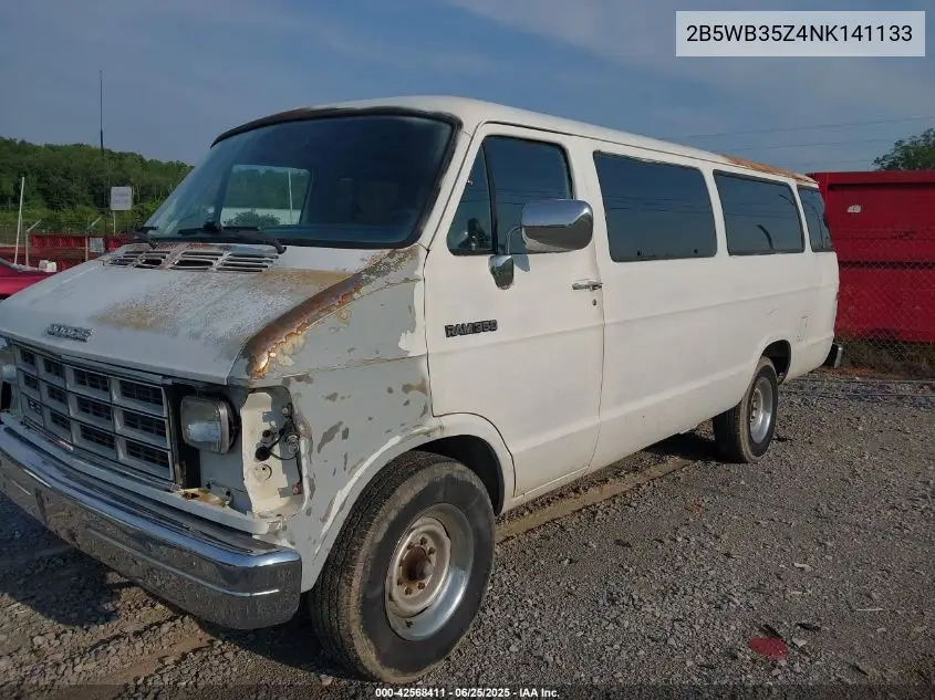 1992 Dodge Ram Wagon B350 VIN: 2B5WB35Z4NK141133 Lot: 42568411