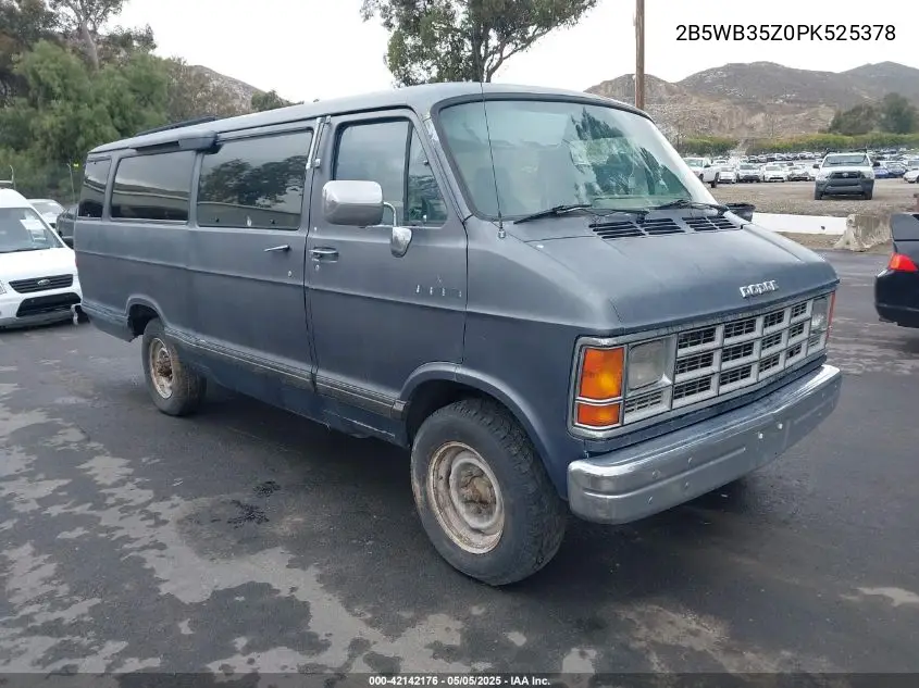1993 Dodge Ram Wagon B350 VIN: 2B5WB35Z0PK525378 Lot: 42142176