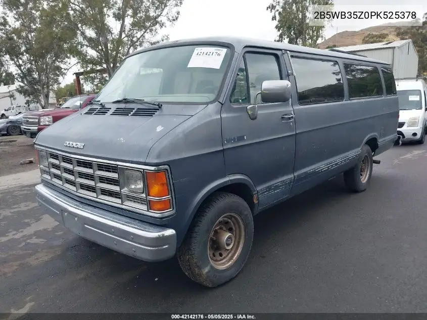 1993 Dodge Ram Wagon B350 VIN: 2B5WB35Z0PK525378 Lot: 42142176