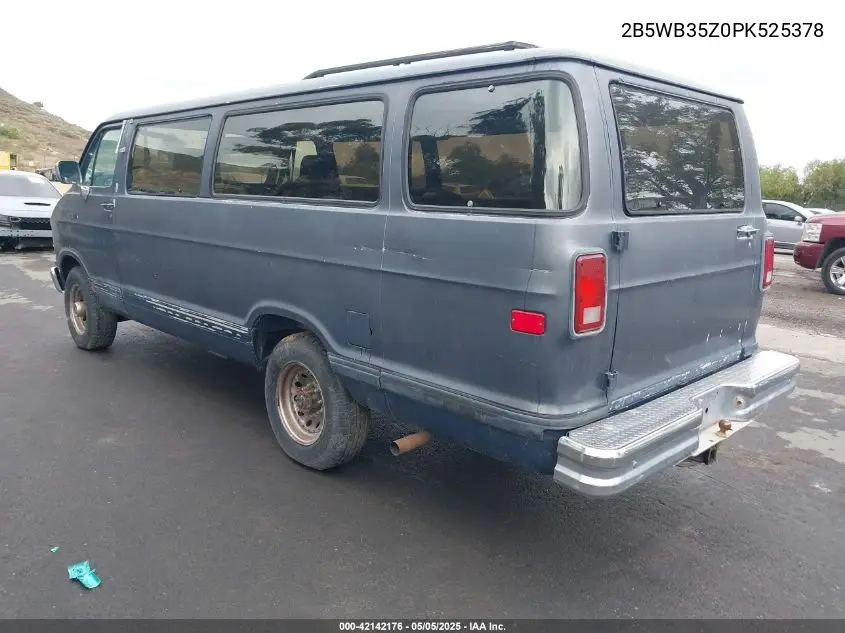 1993 Dodge Ram Wagon B350 VIN: 2B5WB35Z0PK525378 Lot: 42142176