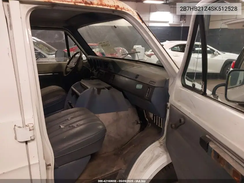 1995 Dodge Ram Van B2500 VIN: 2B7HB21Z4SK512528 Lot: 42168658
