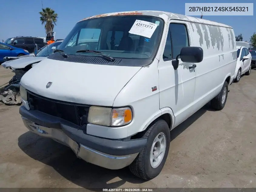 1995 Dodge Ram Van B2500 VIN: 2B7HB21Z4SK545321 Lot: 42573371
