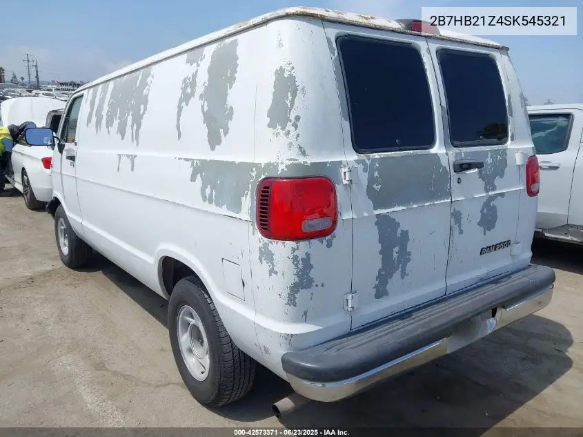 1995 Dodge Ram Van B2500 VIN: 2B7HB21Z4SK545321 Lot: 42573371