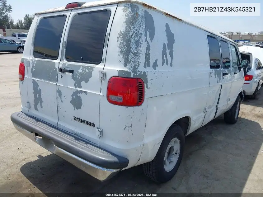 1995 Dodge Ram Van B2500 VIN: 2B7HB21Z4SK545321 Lot: 42573371