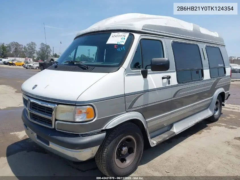 1996 Dodge Ram Van B2500 VIN: 2B6HB21Y0TK124354 Lot: 42421579
