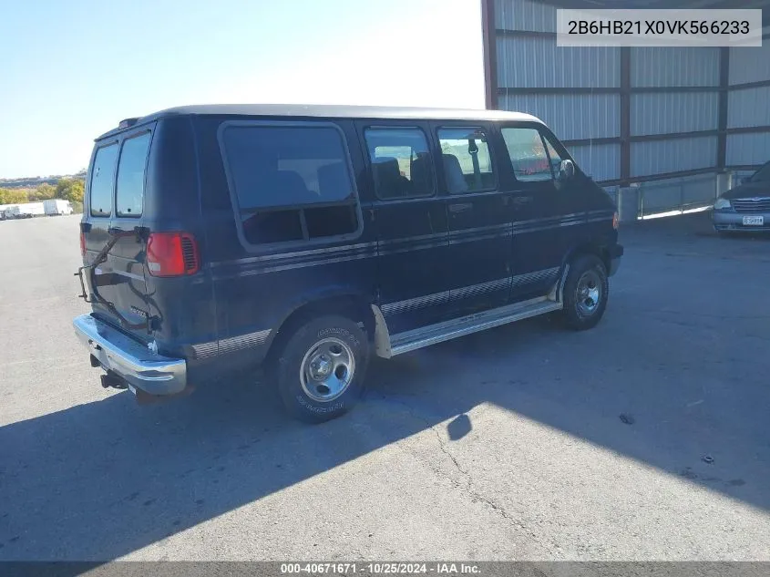 1997 Dodge Ram Van B2500 VIN: 2B6HB21X0VK566233 Lot: 40671671
