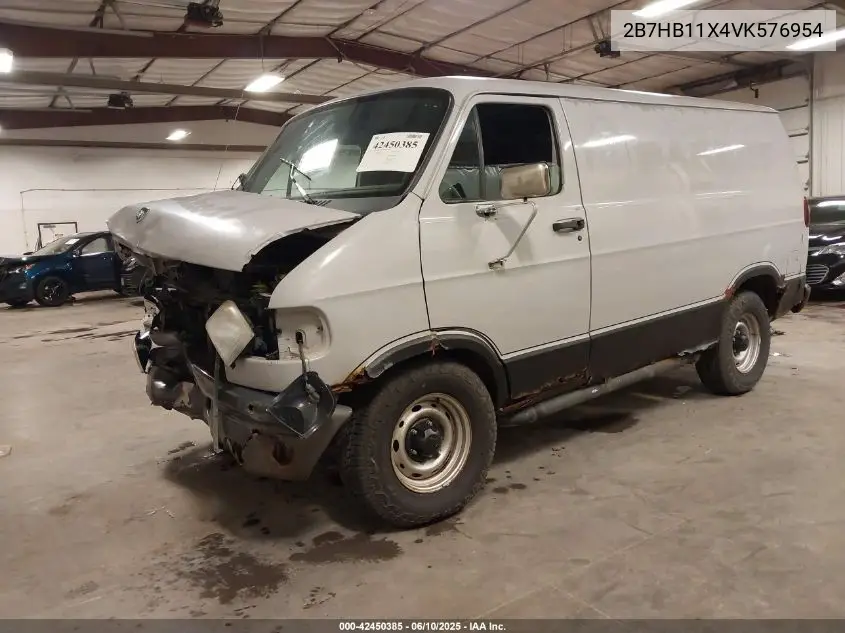 1997 Dodge Ram Van 1500 Commercial VIN: 2B7HB11X4VK576954 Lot: 42450385