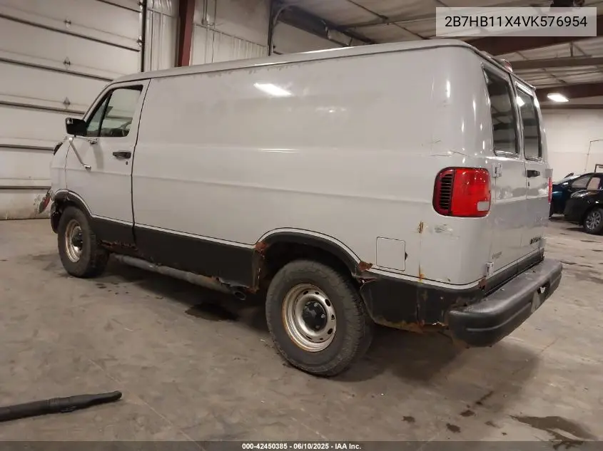 1997 Dodge Ram Van 1500 Commercial VIN: 2B7HB11X4VK576954 Lot: 42450385
