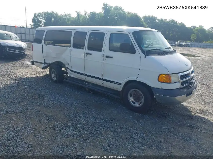 1999 Dodge Ram Wagon 3500 VIN: 2B5WB35Z6XK541889 Lot: 42508981