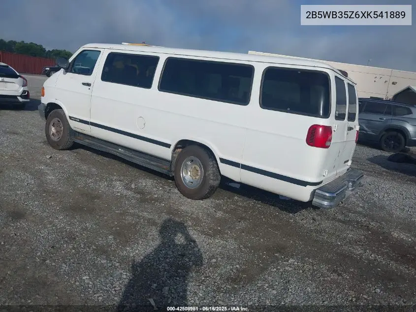 1999 Dodge Ram Wagon 3500 VIN: 2B5WB35Z6XK541889 Lot: 42508981