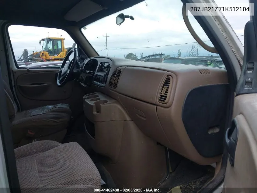 2001 Dodge Ram Van 2500 Conversion VIN: 2B7JB21Z71K512104 Lot: 41462438