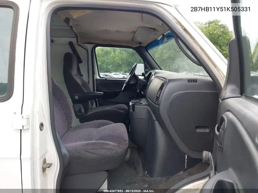 2001 Dodge Ram Van 1500 Conversion VIN: 2B7HB11Y51K505331 Lot: 42477853