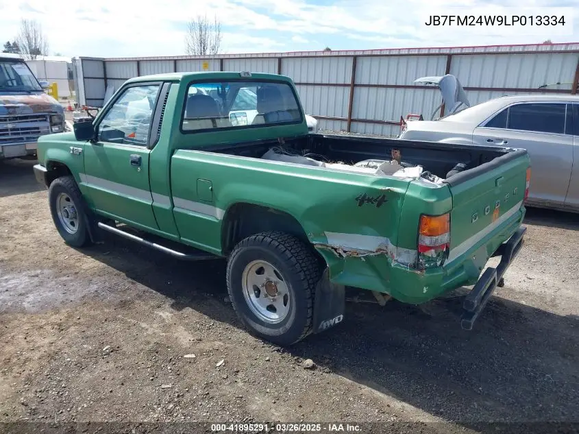 1990 Dodge Ram 50 VIN: JB7FM24W9LP013334 Lot: 41895291
