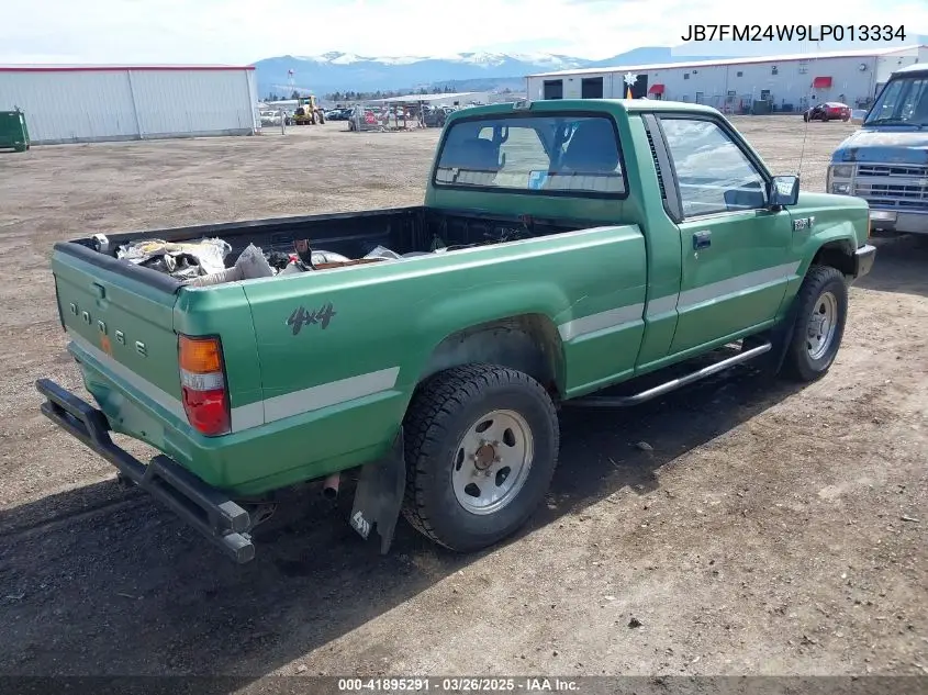 1990 Dodge Ram 50 VIN: JB7FM24W9LP013334 Lot: 41895291