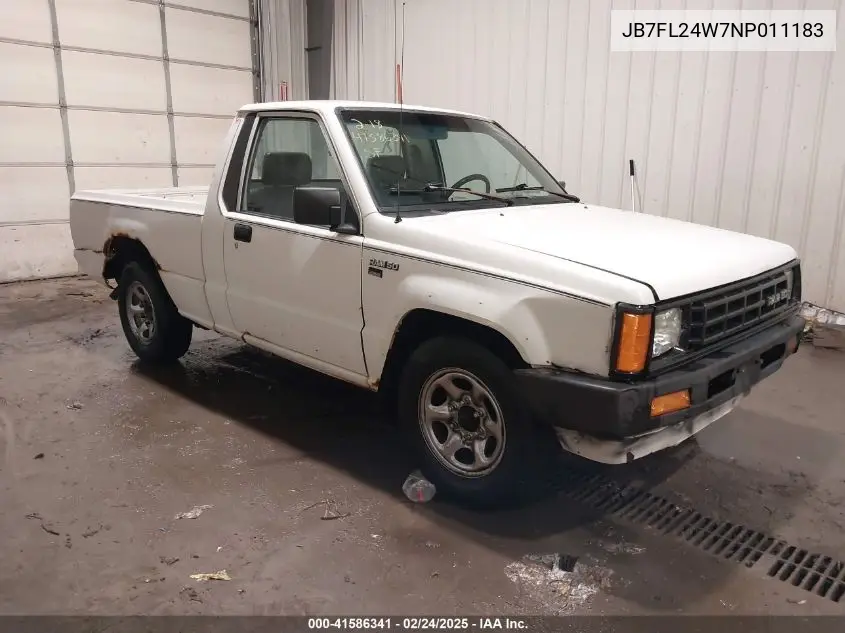 1992 Dodge Ram 50 VIN: JB7FL24W7NP011183 Lot: 41586341