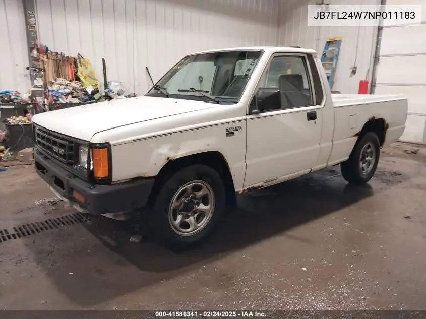 1992 Dodge Ram 50 VIN: JB7FL24W7NP011183 Lot: 41586341