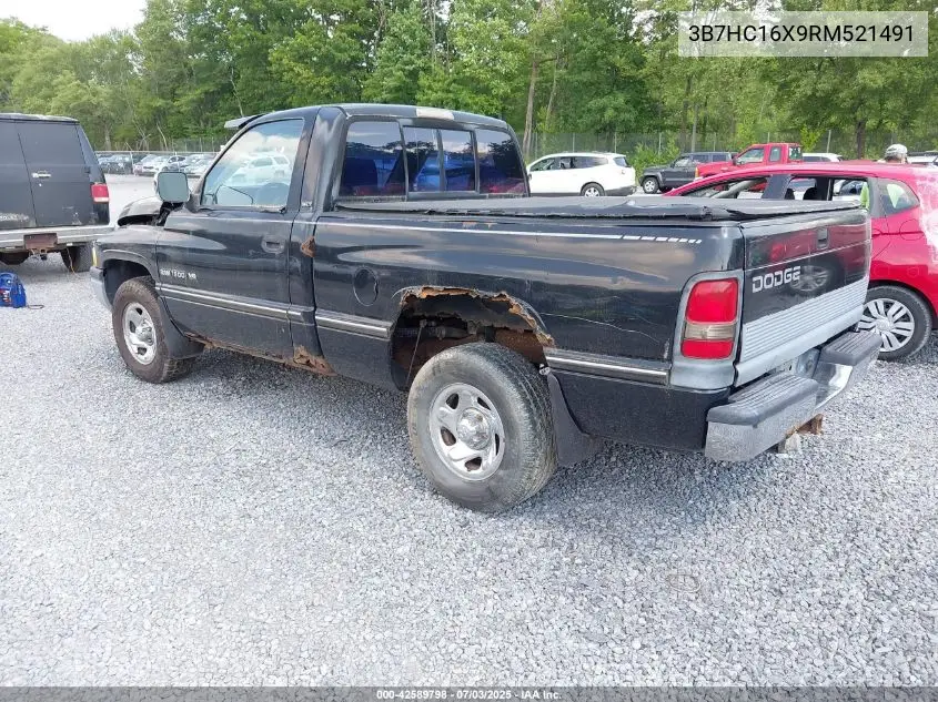 1994 Dodge Ram 1500 VIN: 3B7HC16X9RM521491 Lot: 42589798