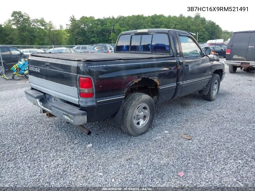 1994 Dodge Ram 1500 VIN: 3B7HC16X9RM521491 Lot: 42589798