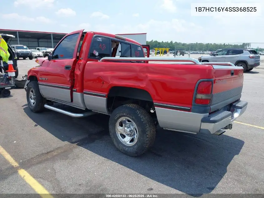 1995 Dodge Ram 1500 VIN: 1B7HC16Y4SS368525 Lot: 42558133