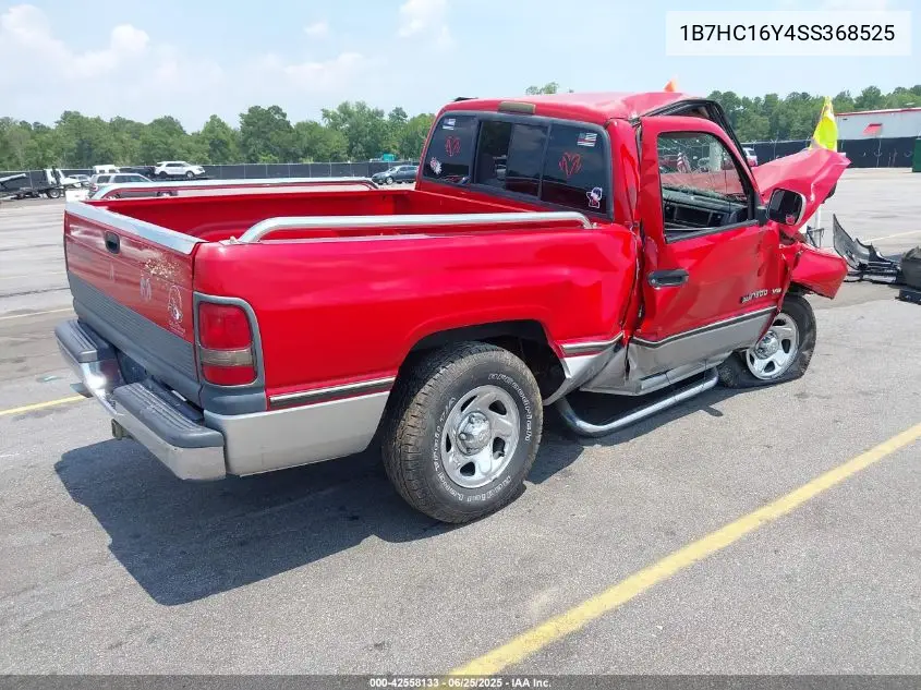 1995 Dodge Ram 1500 VIN: 1B7HC16Y4SS368525 Lot: 42558133