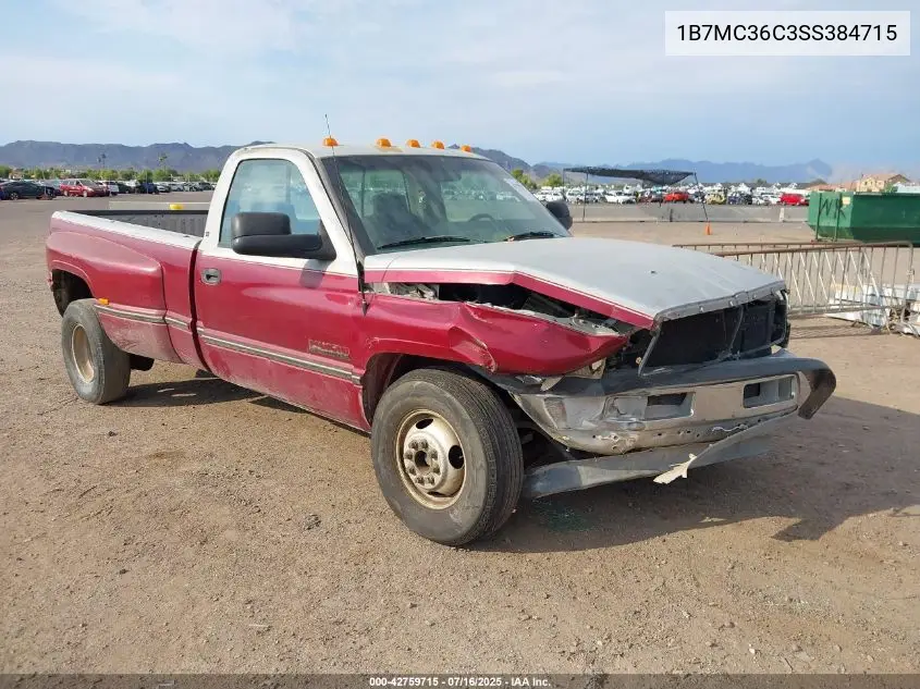 1995 Dodge Ram 3500 VIN: 1B7MC36C3SS384715 Lot: 42759715