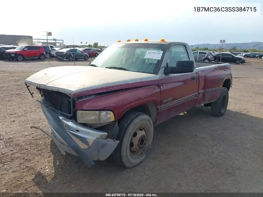 1995 Dodge Ram 3500 VIN: 1B7MC36C3SS384715 Lot: 42759715