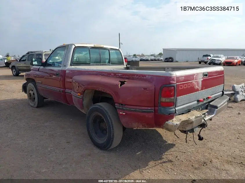 1995 Dodge Ram 3500 VIN: 1B7MC36C3SS384715 Lot: 42759715