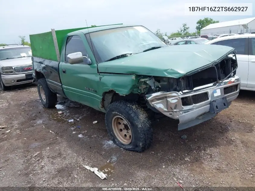 1996 Dodge Ram 1500 VIN: 1B7HF16Z2TS662927 Lot: 42169308