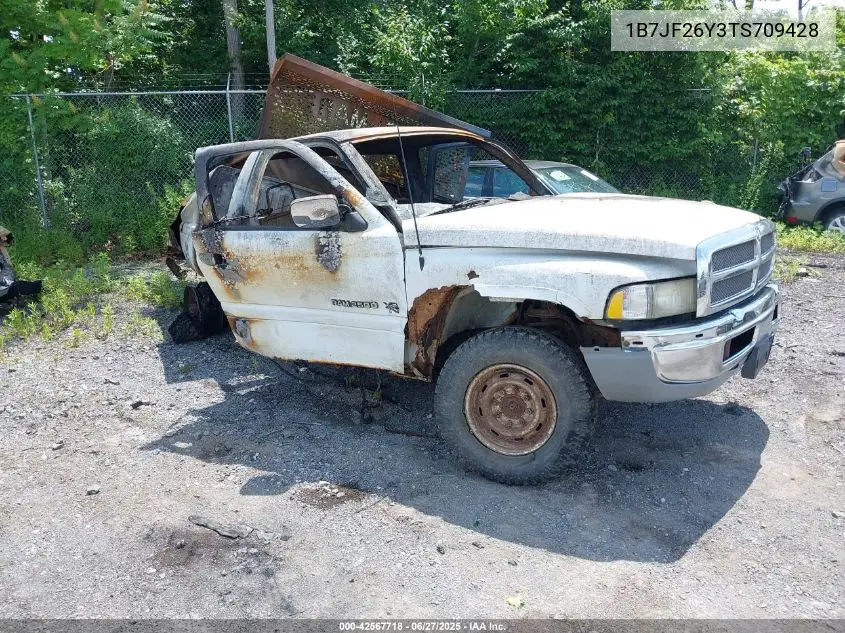 1996 Dodge Ram 2500 VIN: 1B7JF26Y3TS709428 Lot: 42567718