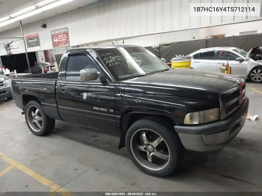 1996 Dodge Ram 1500 VIN: 1B7HC16Y4TS712114 Lot: 42631054