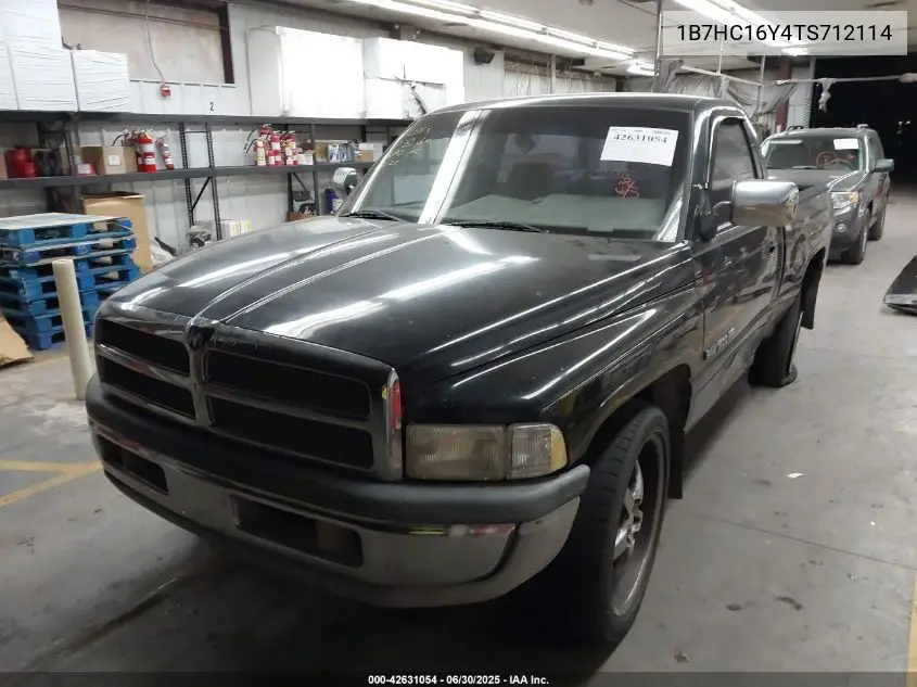 1996 Dodge Ram 1500 VIN: 1B7HC16Y4TS712114 Lot: 42631054