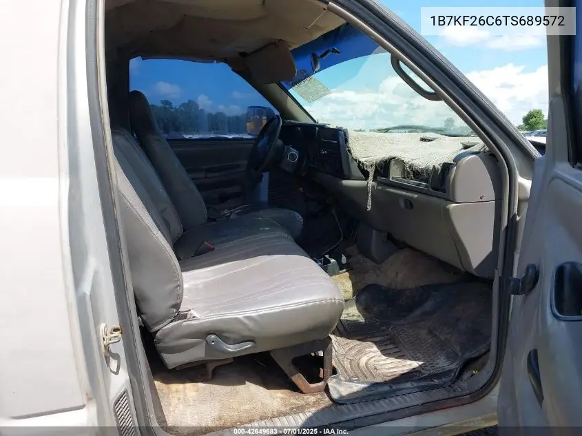1996 Dodge Ram 2500 VIN: 1B7KF26C6TS689572 Lot: 42649683